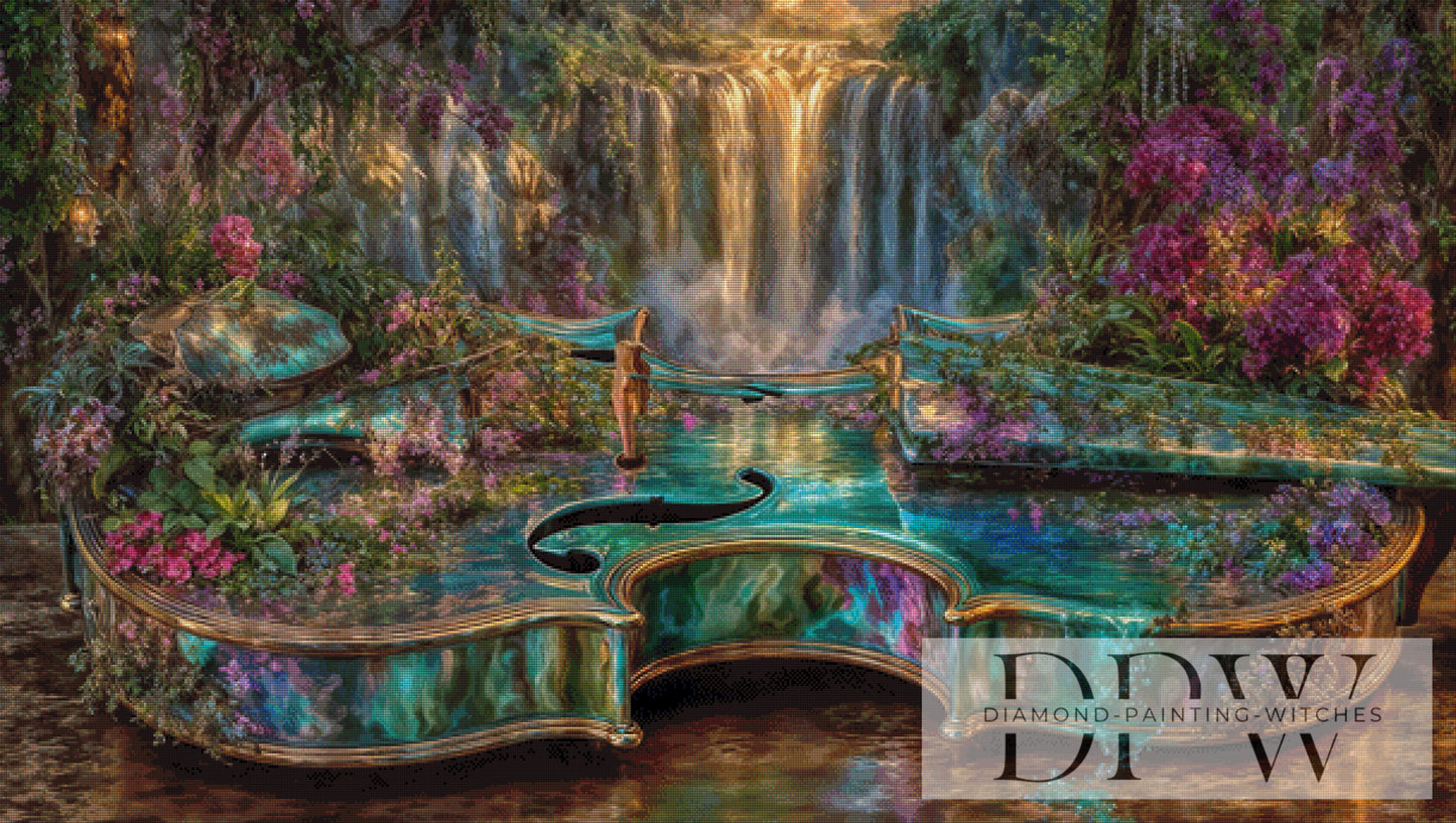 Jungle Violin by Pixxel Pics 150x85cm mit 280 Farben DPW-4425