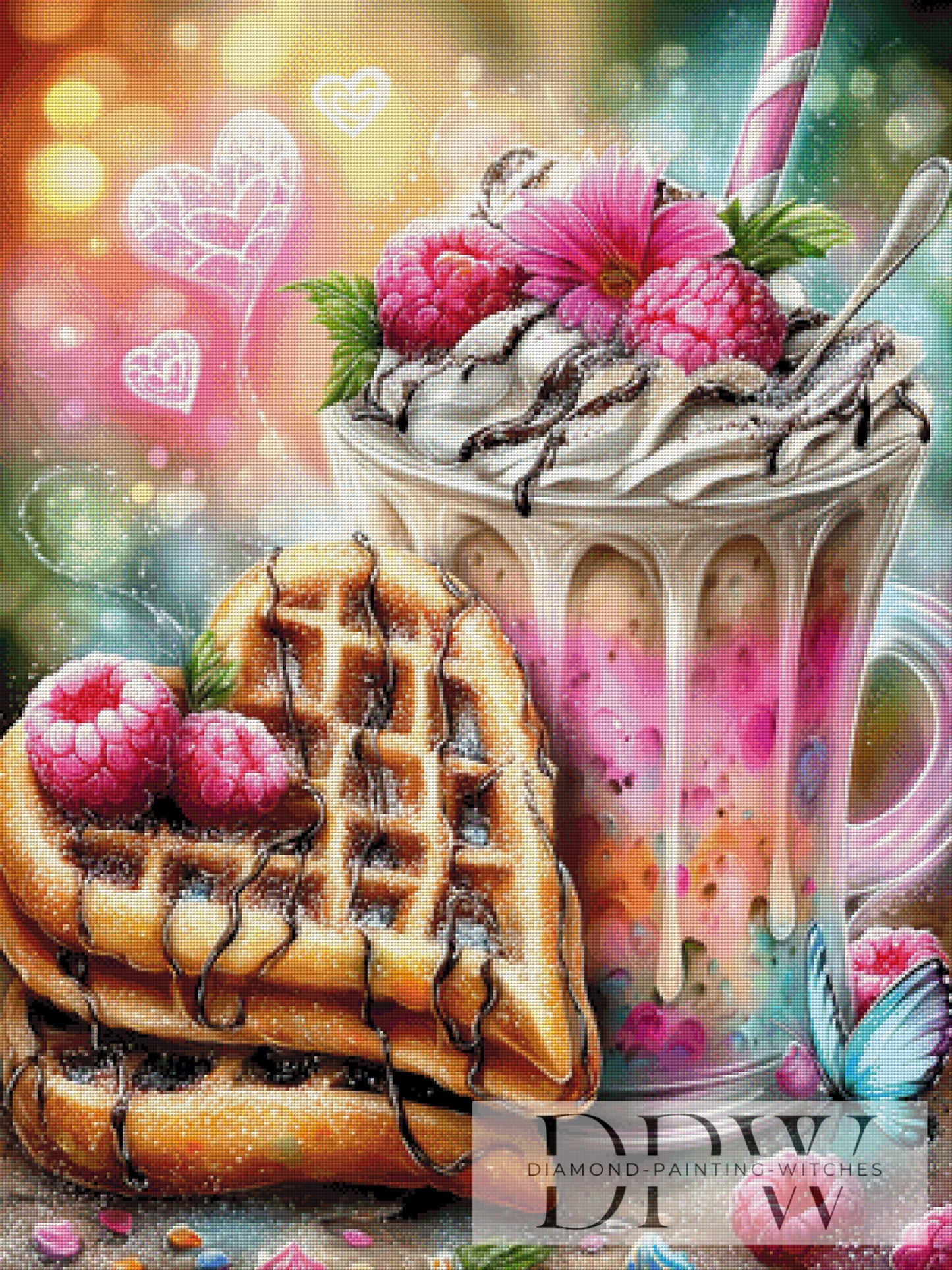 Waffelzeit by Sweet_Loco_AI 75x100cm mit 370 Farben DPW-4444