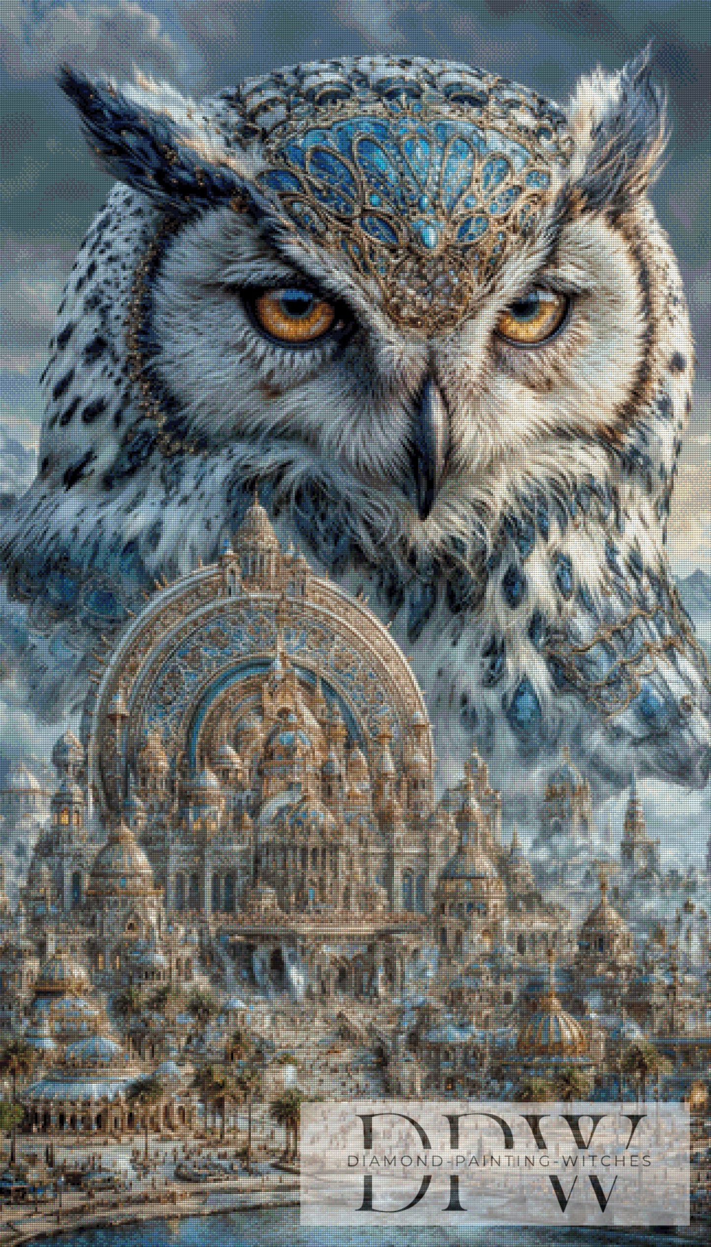 Orient Owl by Pixxel Pics 80x140cm mit 165 Farben DPW-4454