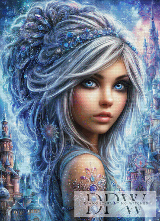 Crystal Princess by Sweet_Loco_AI 80x110cm mit 210 Farben DPW-4462