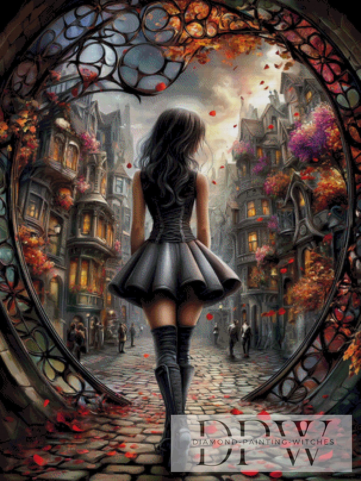 Tor zur Stadt by Sweet_Loco_AI 75x100cm mit 240 Farben DPW-4464