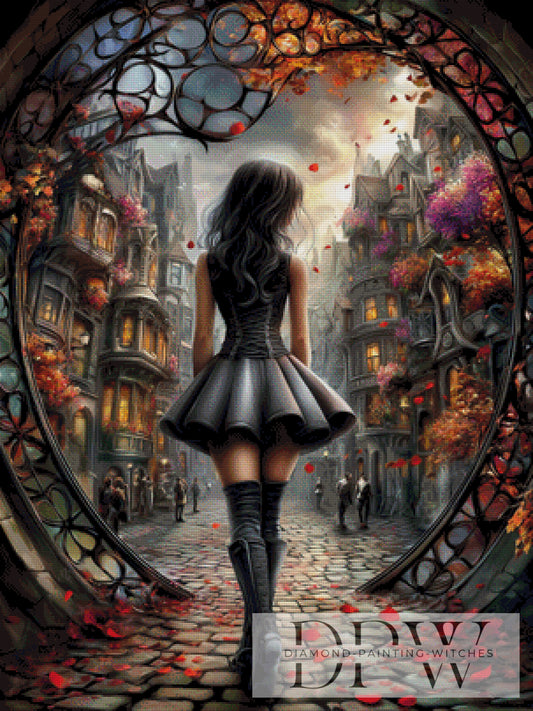 Tor zur Stadt by Sweet_Loco_AI 75x100cm mit 240 Farben DPW-4464