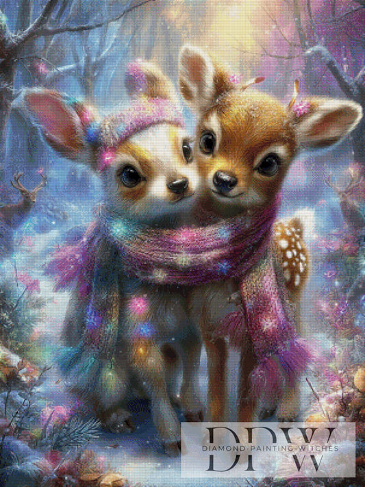 Rehfreundschaft by Maggie 75x100cm mit 250 Farben DPW-4466