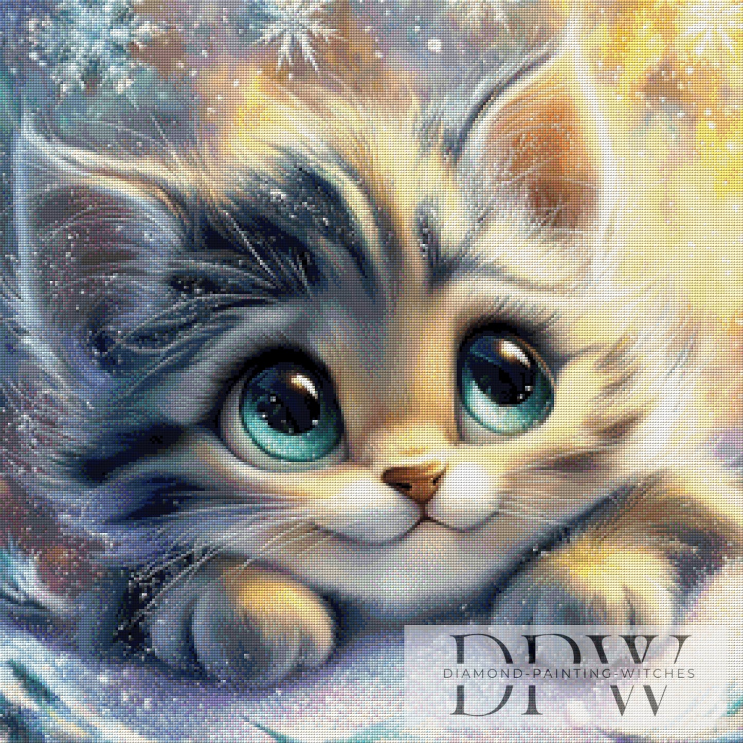 Frostie by Sweet_Loco_AI 70x70cm mit 180 Farben DPW-4515