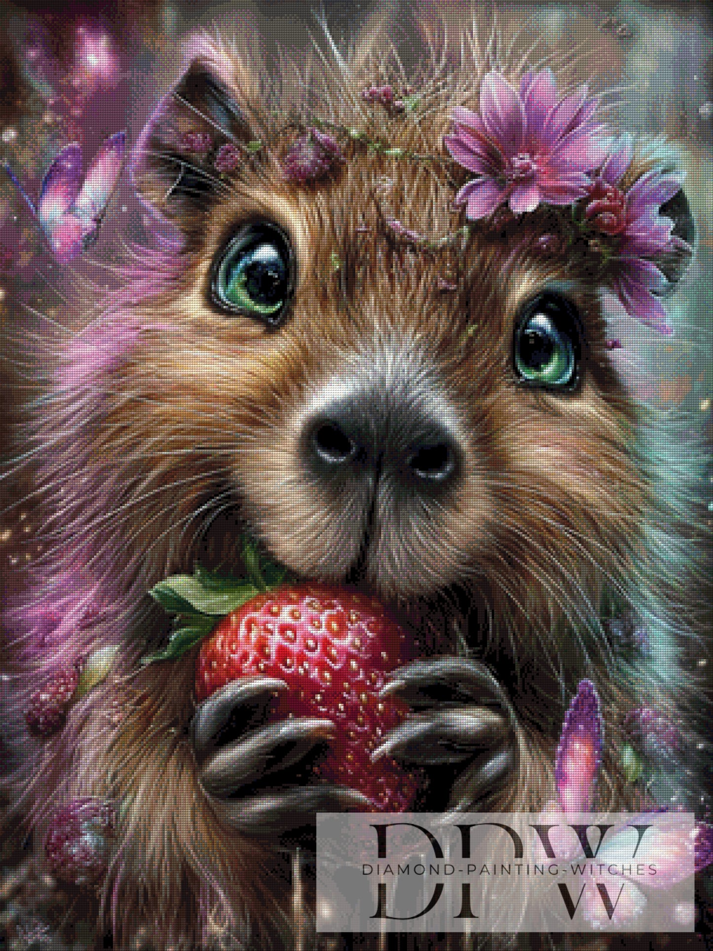 Capybara I by Elly_A.I. 75x100cm mit 270 Farben DPW-4516