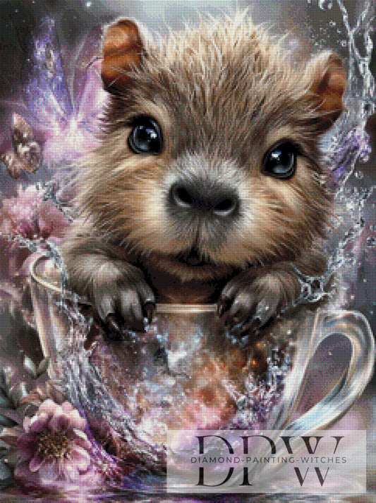 Capybara II by Elly_A.I. 60x80cm mit 160 Farben DPW-4469