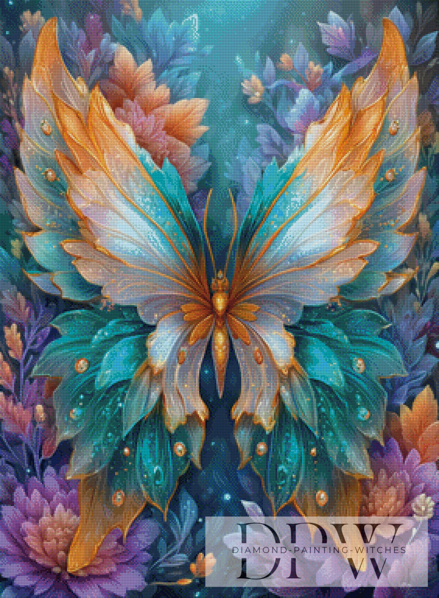 Butterfly Fantasy by Sweet_Loco_AI 70x95cm mit 280 Farben DPW-4481