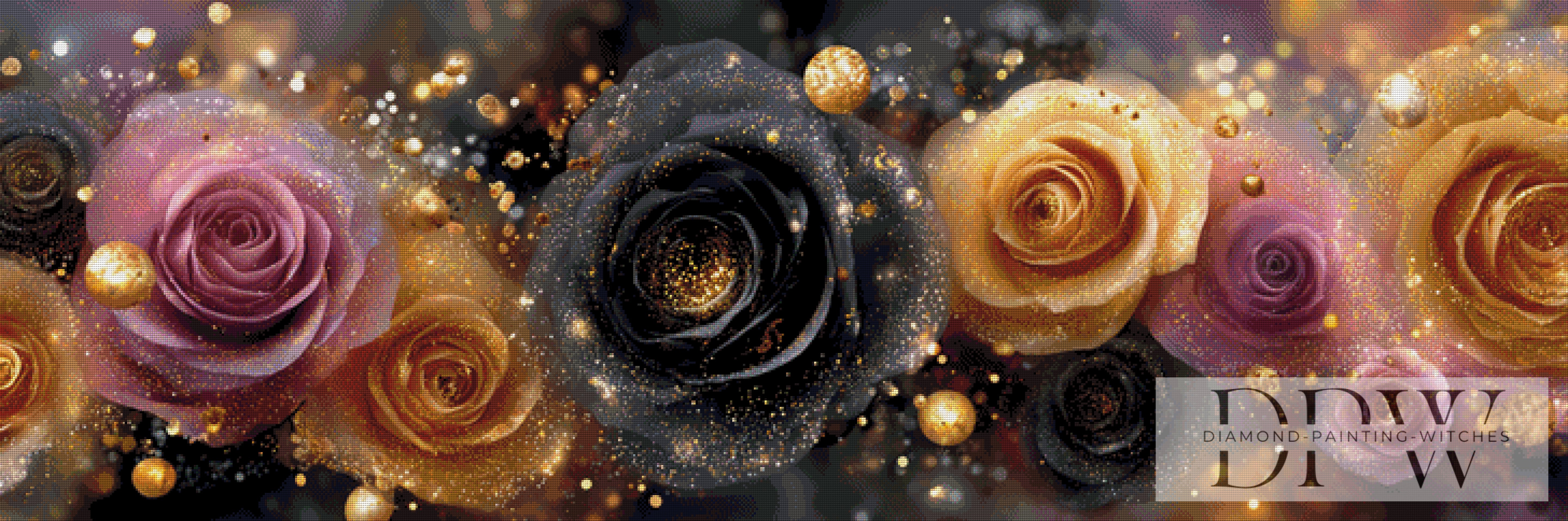 Blackgold Roses by theA.art mit 210 Farben