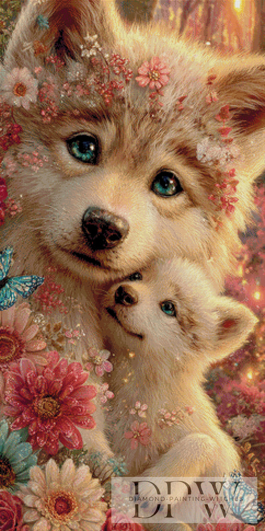 Best Buddies by CreatiVart 60x120cm mit 220 Farben DPW-451