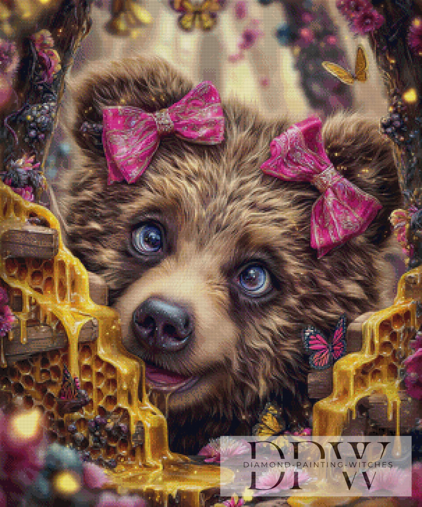 Die süße Honigprinzessin by Lisa Morgan 75x90cm mit 220 Farben DPW-4530