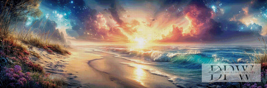 Auszeit am Strand by ellufija 150x50cm mit 270 Farben DPW-4580