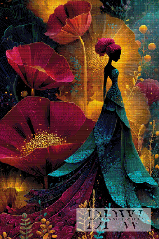 Bloomdancer by QN 70x105cm mit 222 Farben DPW-4598