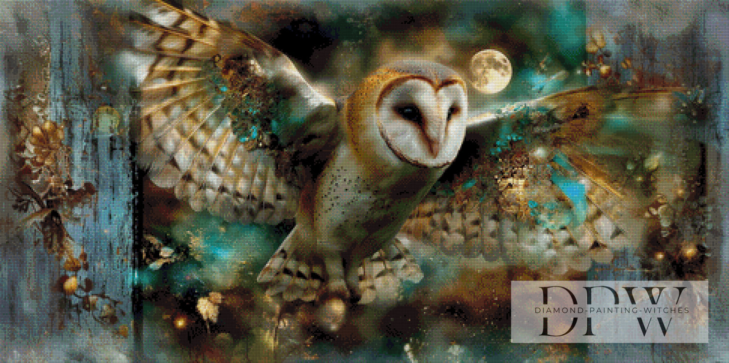 Mondflug by Elly_A.I. 120x60 mit 180 Farben DPW-4613