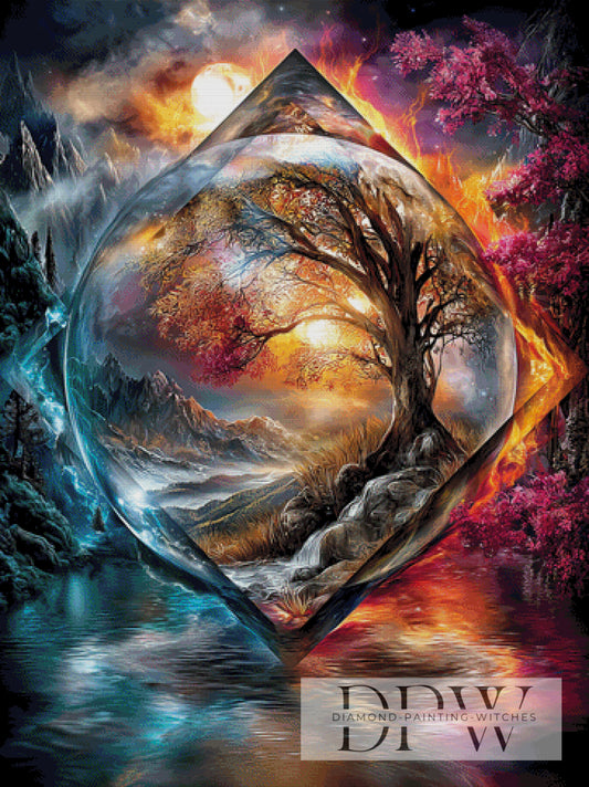 Weird World by Sweet_Loco_AI 90x120cm mit 340 Farben DPW-4625