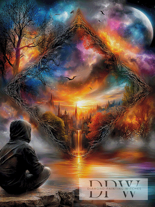 Portal of Fantasy by Sweet_Loco_AI 90x120cm mit 350 Farben DPW-4627
