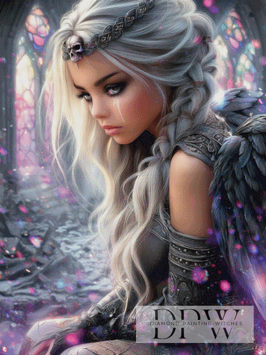 Crying Angel by Elly_A.I 75x100cm mit 210 Farben DPW-4631