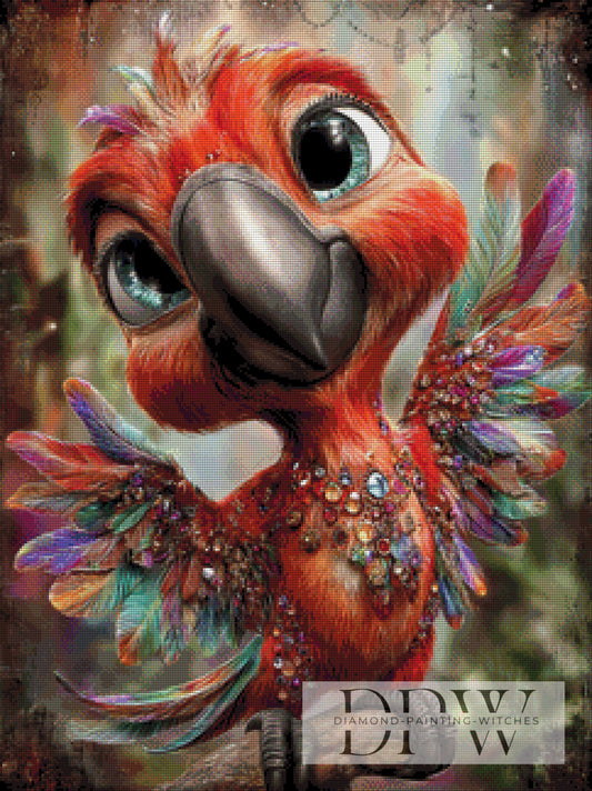 Rote Bea by CreatiVart 60x80cm mit 260 Farben DPW-4652
