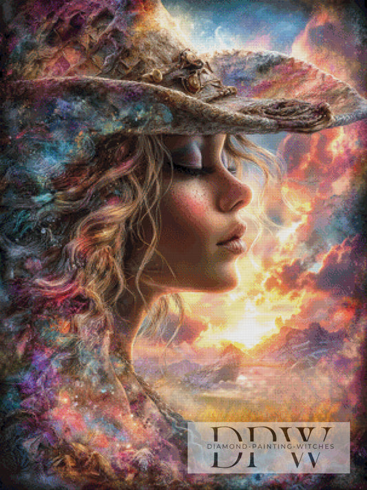 Cowgirl Josephine by CreatiVart 75x100cm mit 260 Farben DPW-4655