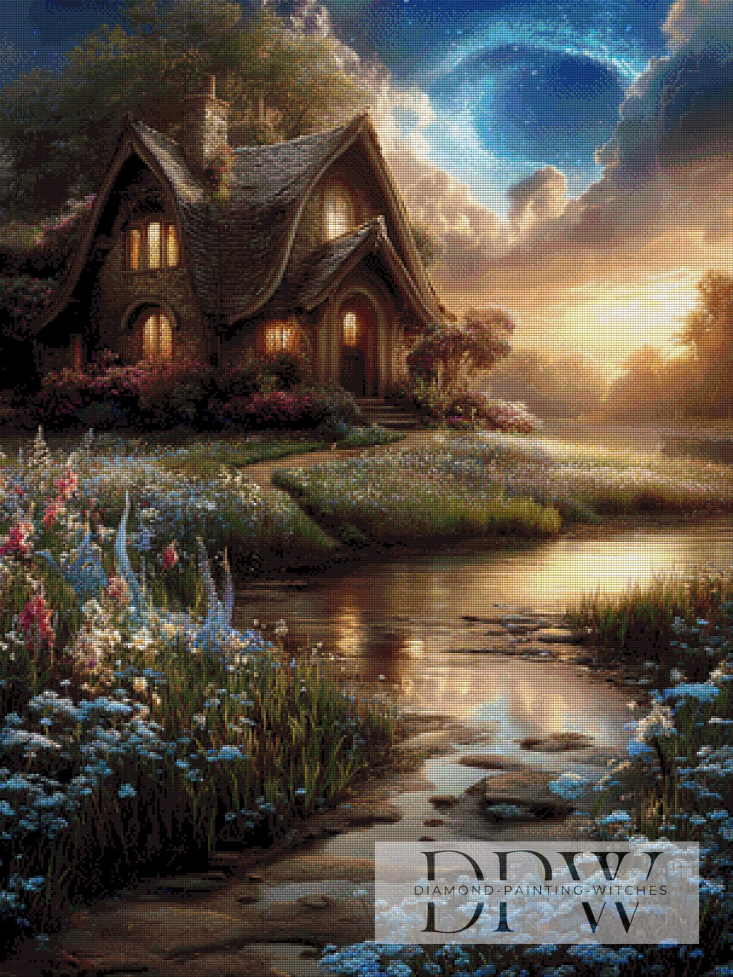 Abendstimmung by Maggie 75x100cm mit 230 Farben DPW-4659