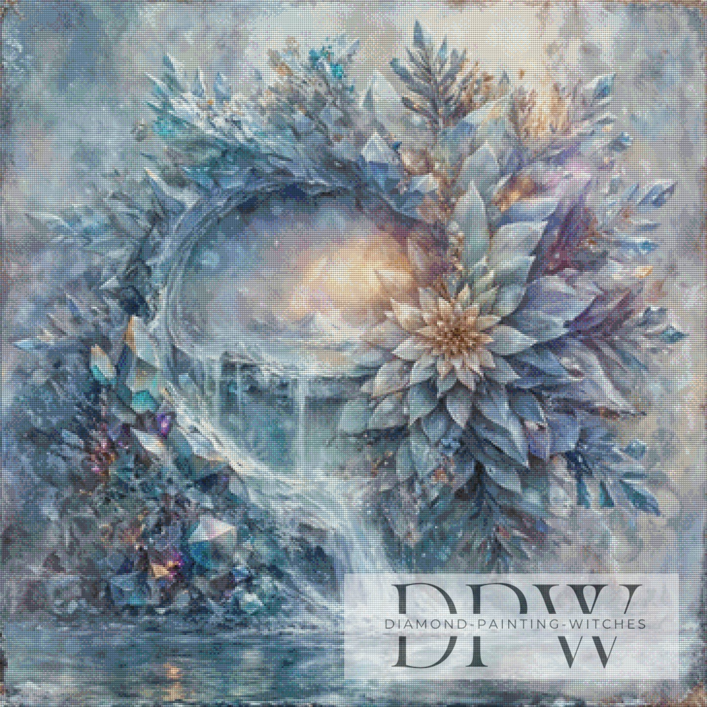 Ice Chrystal Portal by Pixxel Pics 90x90cm mit 130 Farben DPW-4683