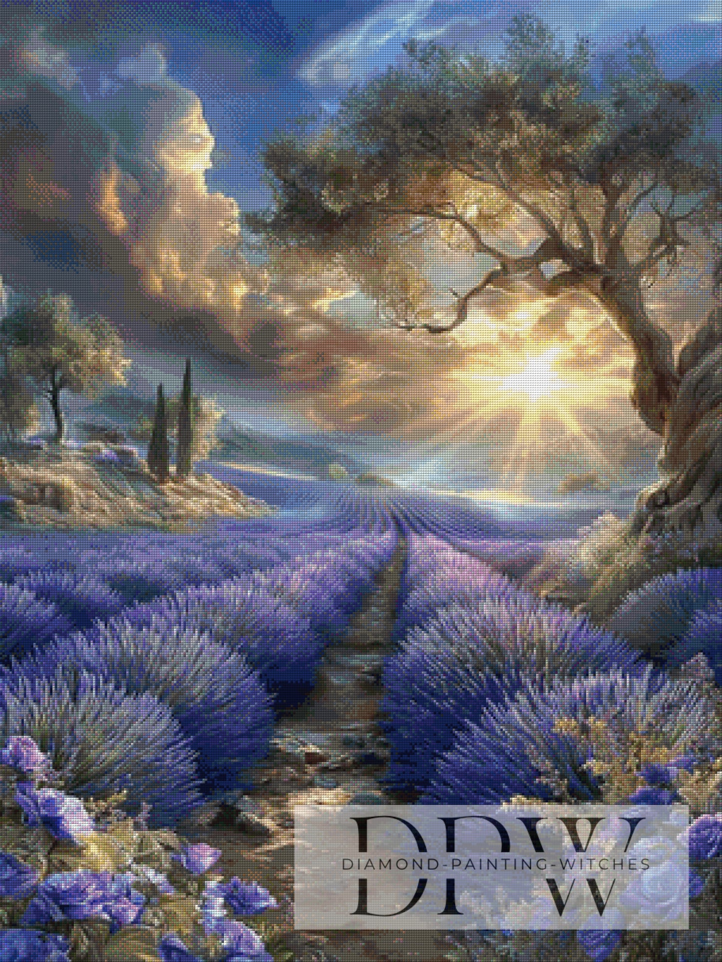 Champ de Lavande by Maggie 75x100cm mit 170 Farben DPW-4685