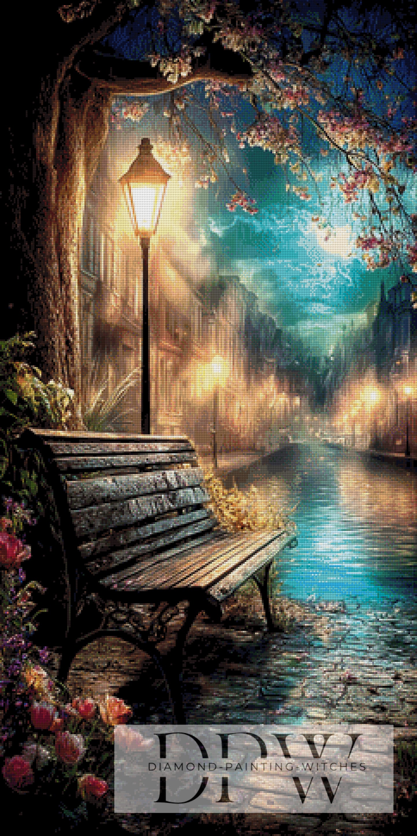 Zeit für eine Pause by elliufija 60x120cm mit 250 Farben DPW-4688