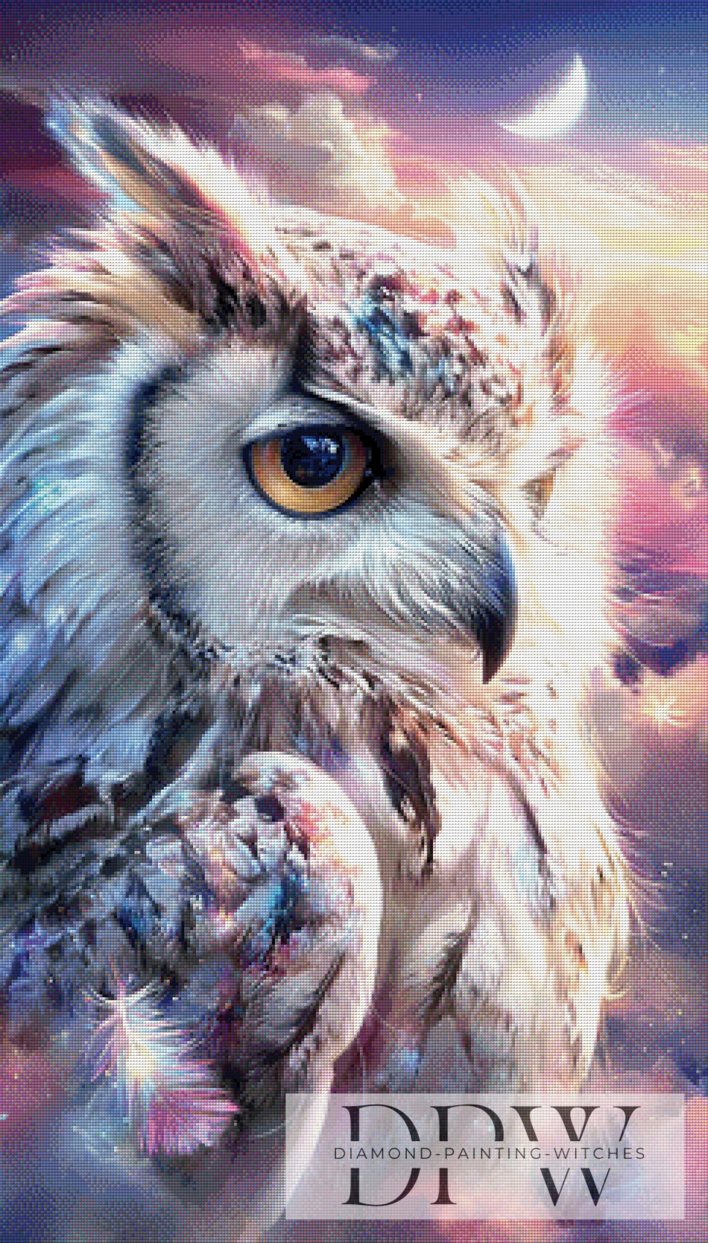 Wächter der Nacht by ellufija 60x105cm mit 190 Farben DPW-4716