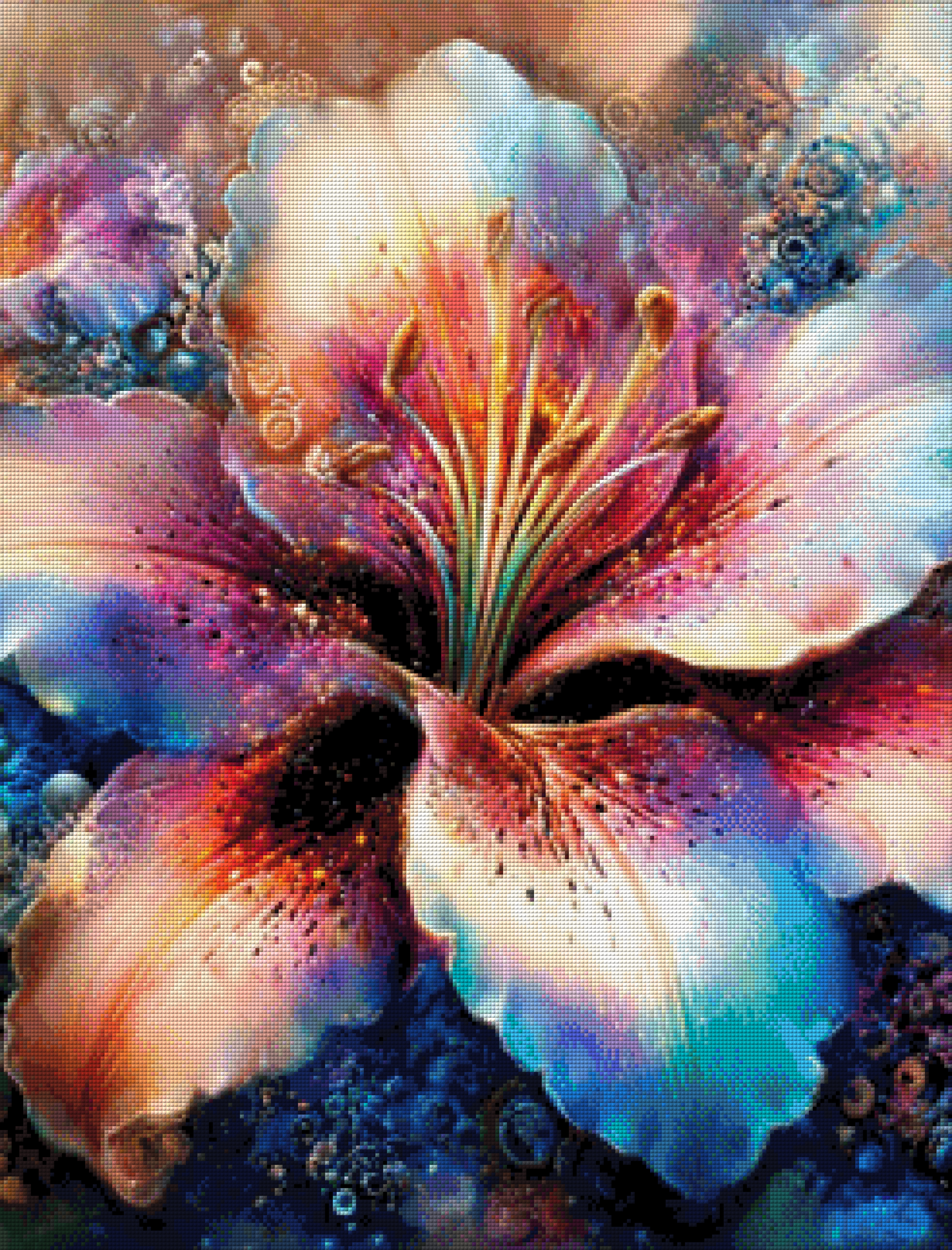 3-Teiler Vintage Lily Panels by ellufija
