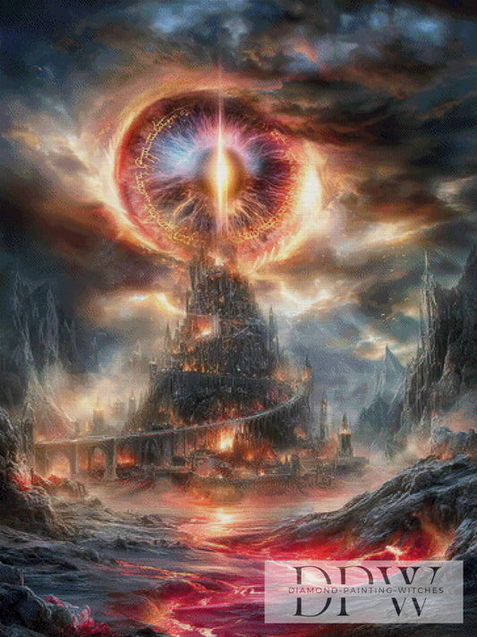 Das Auge der Unendlichkeit by Elly_A.I. 90x120cm mit 280 Farben DPW-4741