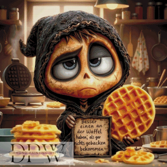 Benny Sensi "Waffel" by Pixxel Pics 90x90cm mit 180 Farben DPW-4764