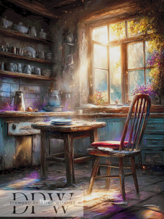 Verlassene Küche by ellufija 75x100cm mit 260 Farben DPW-4769