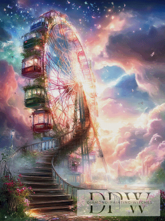 Verlorene Gondeln by ellufija 90x120cm mit 340 Farben DPW-4774