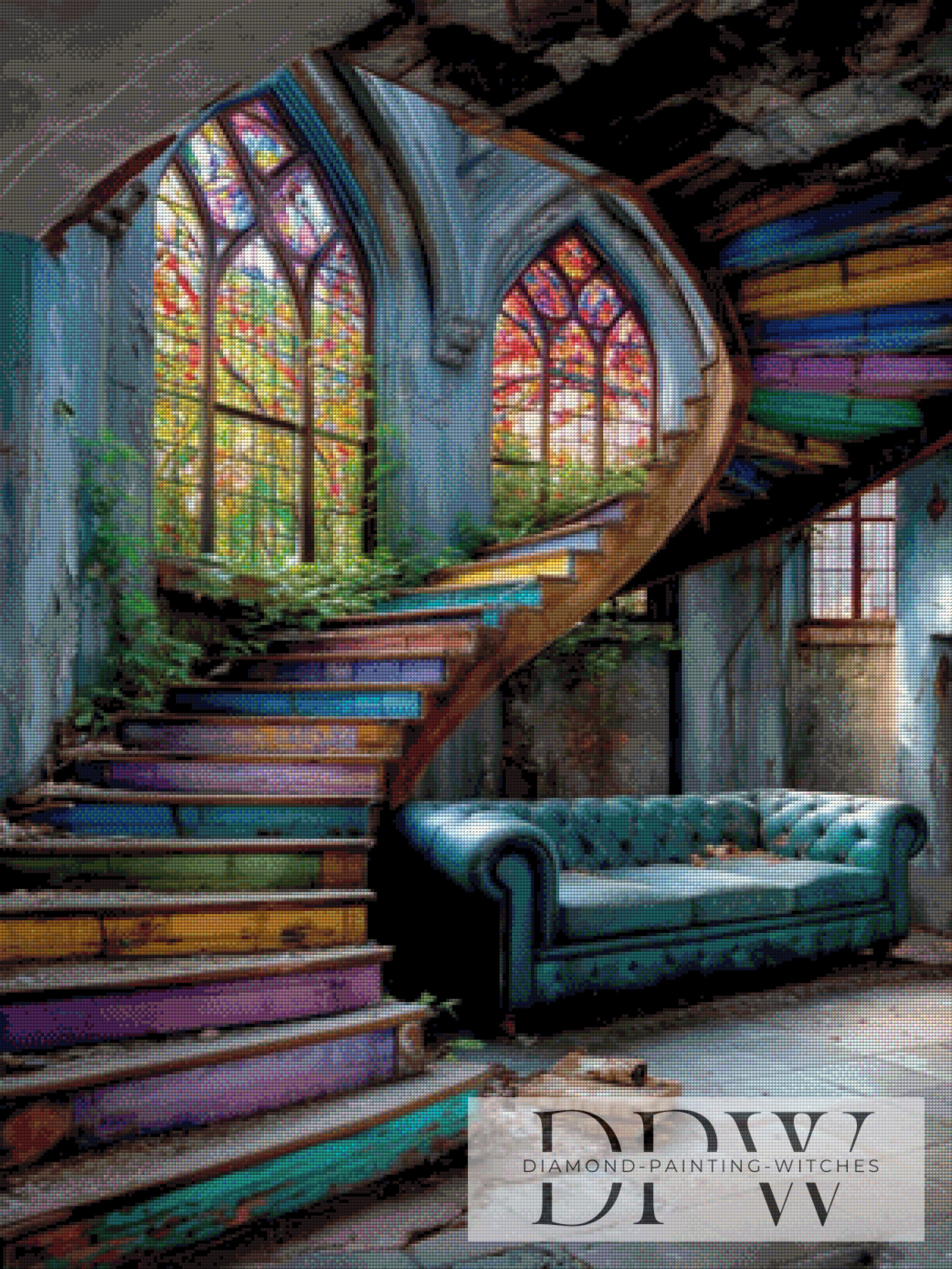 Lost bunte Treppe by QN mit 290 Farben