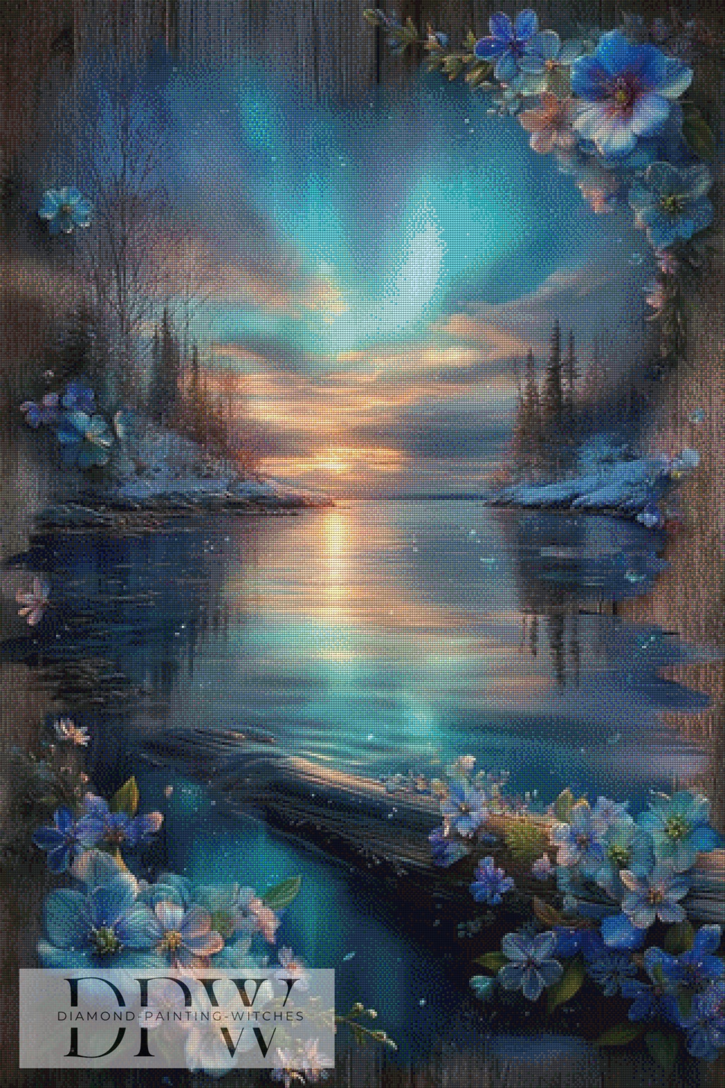 Ort der Stille by ellufija 80x120cm mit 200 Farben DPW-4804