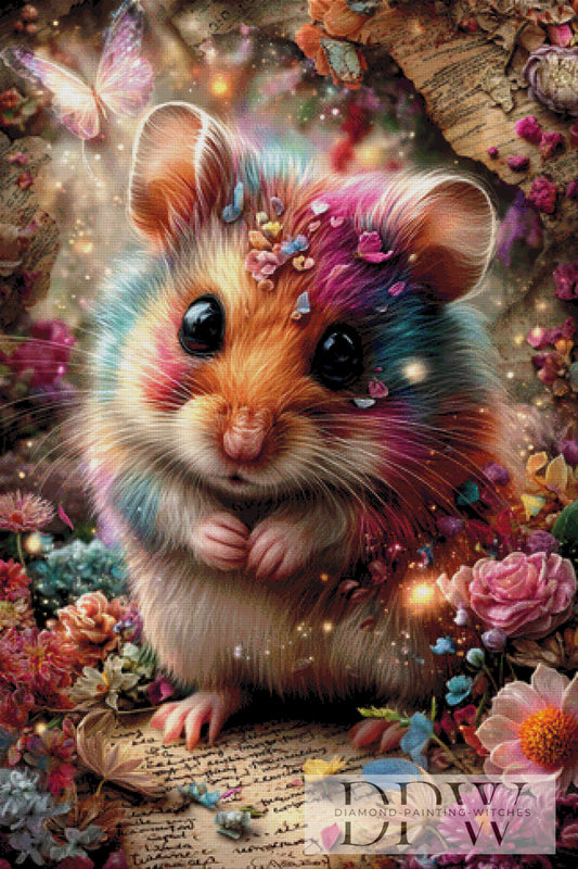 Vintage Mümmelchen by ellufija 80x120cm mit 350 Farben DPW-4806