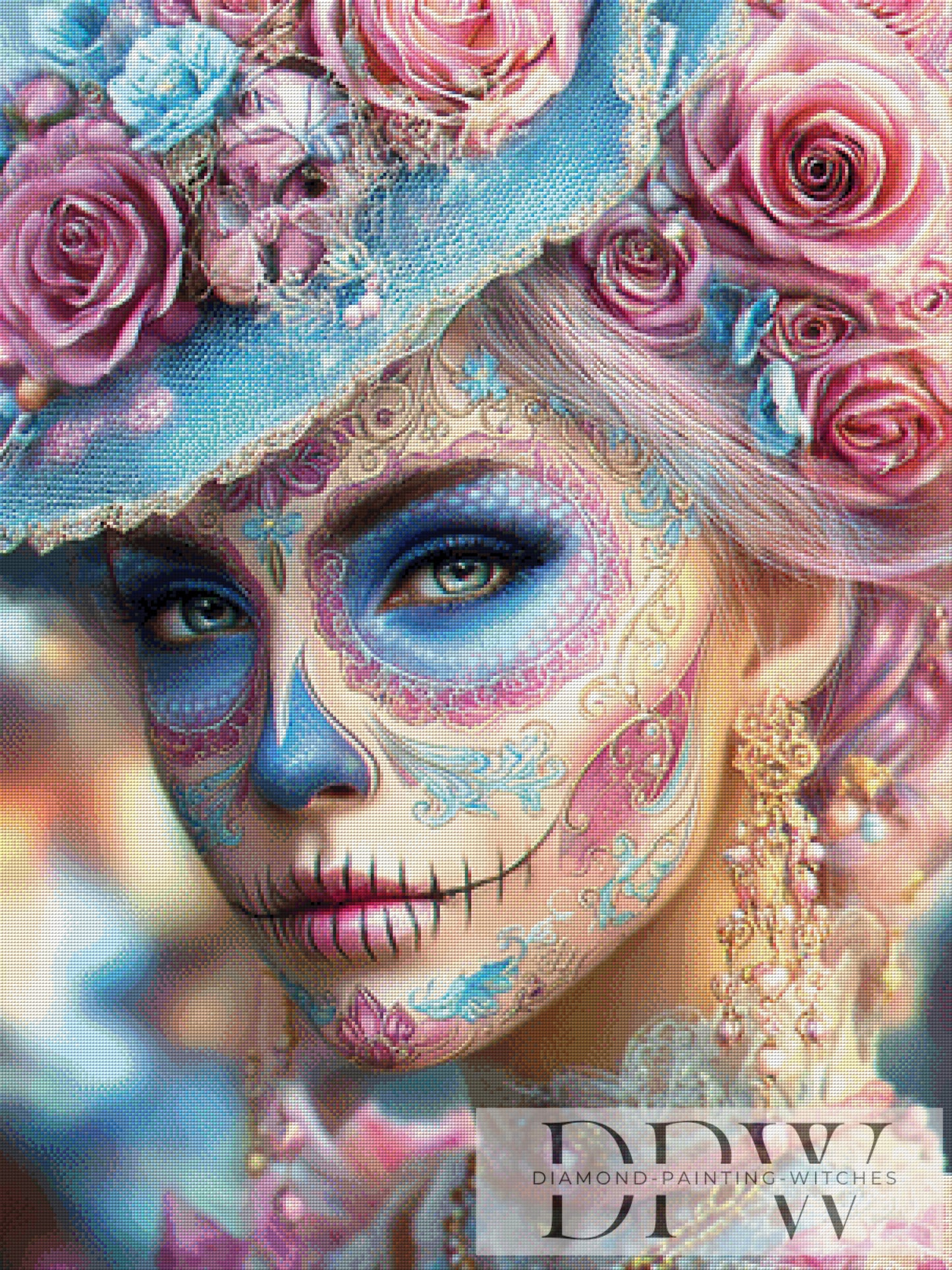 Catrina de Luz by Elly_A.I. 75x100cm mit 320 Farben DPW-4812