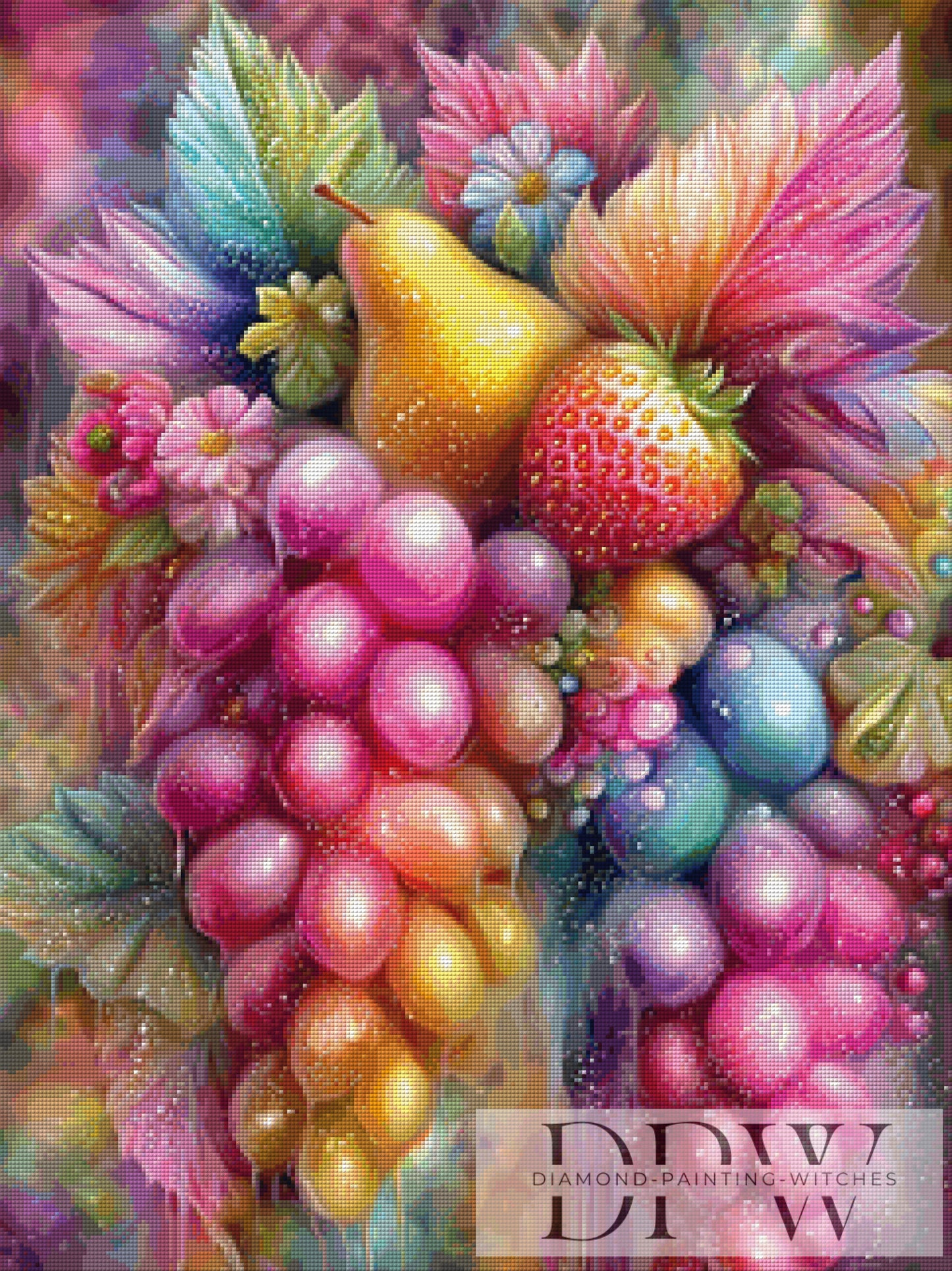 Frische Früchte by CleoDora 60x80cm mit 340 Farben DPW-4816