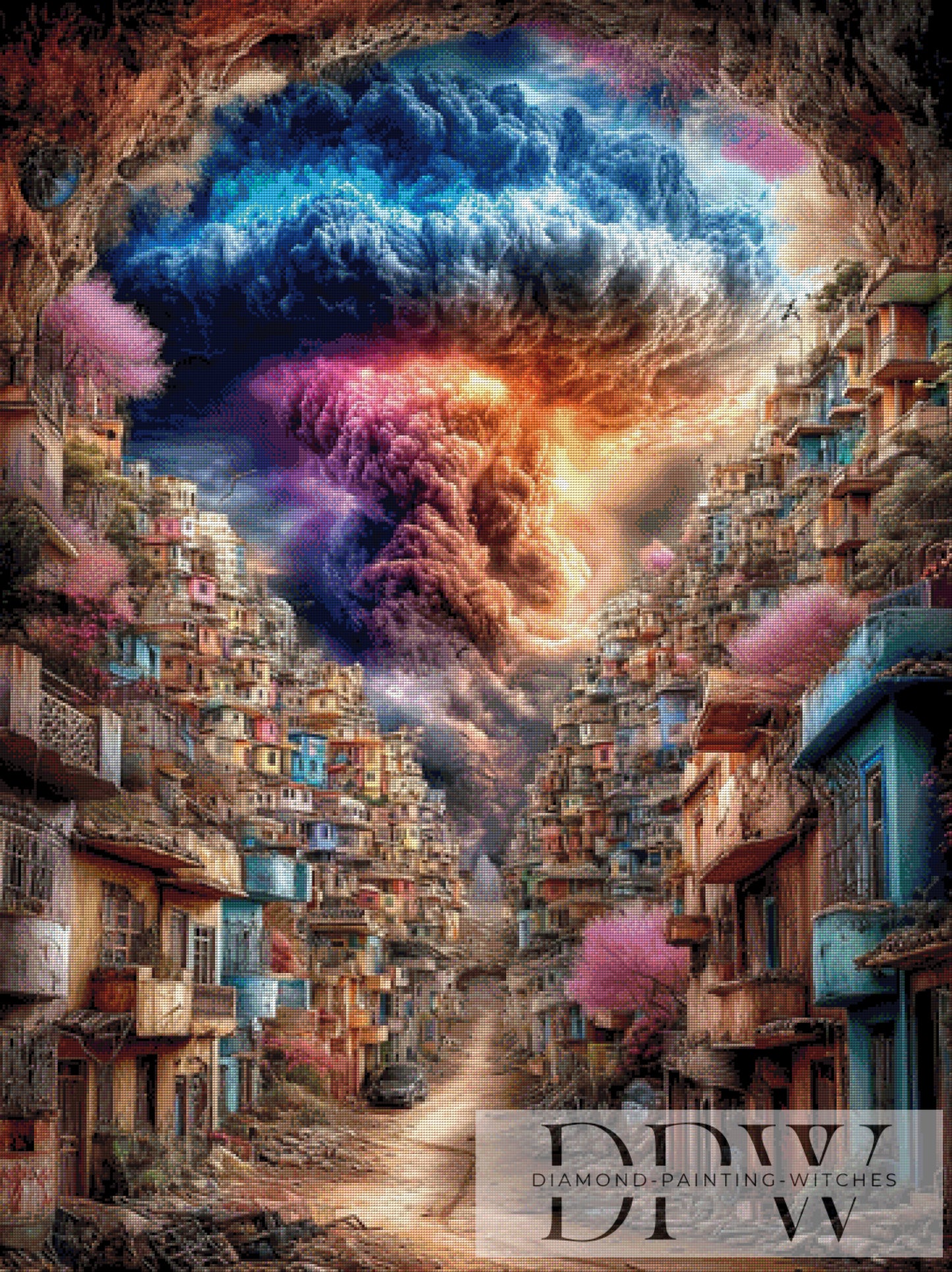 Colorquake City  by CleoDora 90x120cm mit 310 Farben DPW-4817