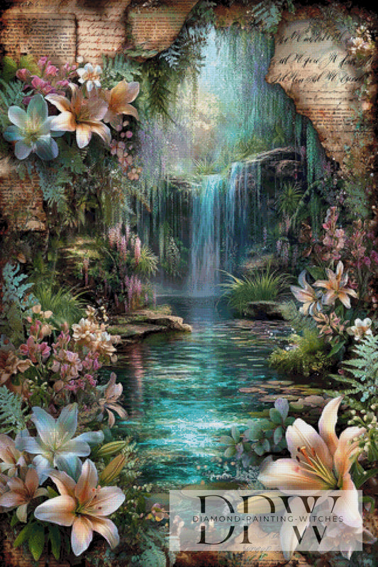 Vintage Dschungel I by ellufija 80x120cm mit 290 Farben DPW-4882