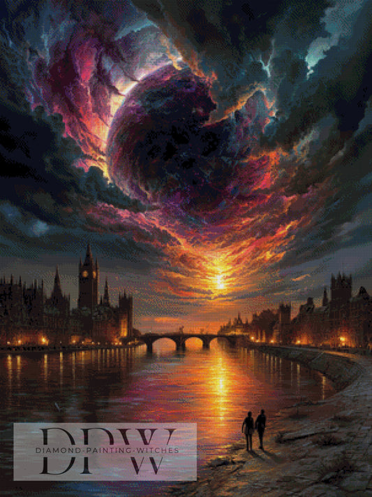 Vortex City by QN 75x100cm mit 200 Farben DPW-4900