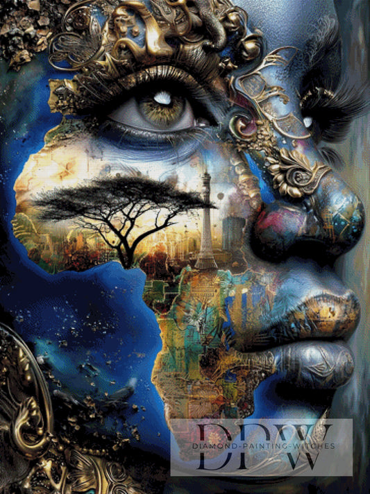 Motherland Spirit by CleoDora 90x120cm mit 265 Farben DPW-4902