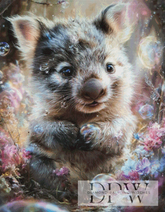 Kuschelwombat  by Maggie 70x90cm mit 170 Farben DPW-4943