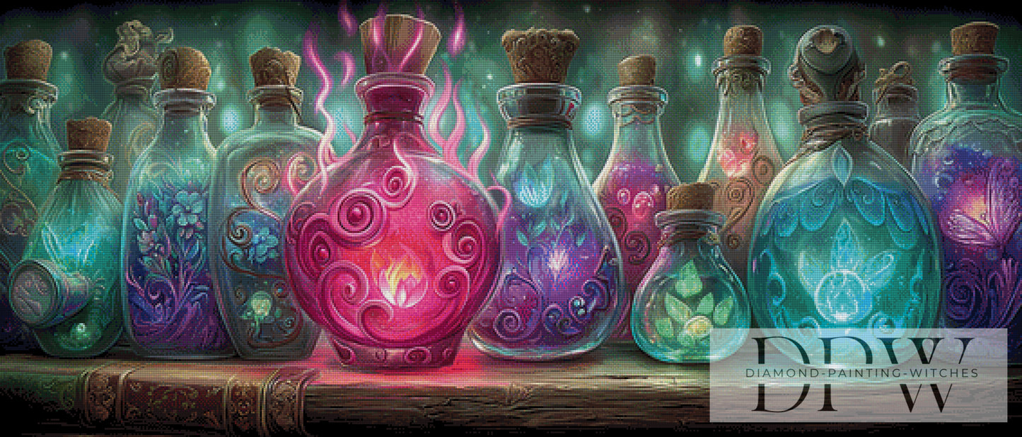 Zauberglut by Sweet_Loco_AI 140x60cm mit 300 Farben DPW-4990