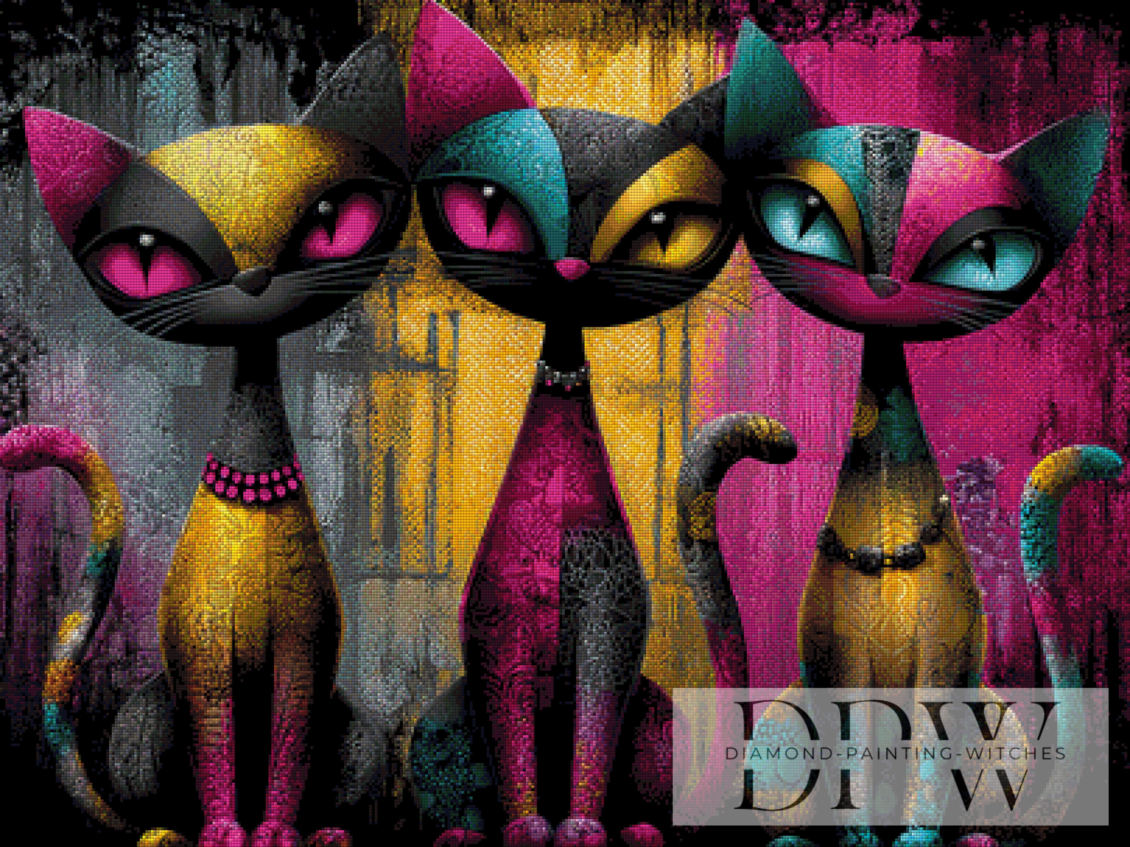 Chromatic Cats by CreatiVart 250 Farben