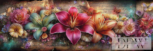 Wunderschöne Lilien III by ellufija 180x60cm mit 360 Farben DPW-5030