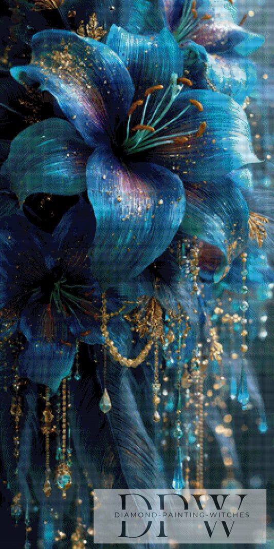 Blue lilies by theA.art mit 230 Farben