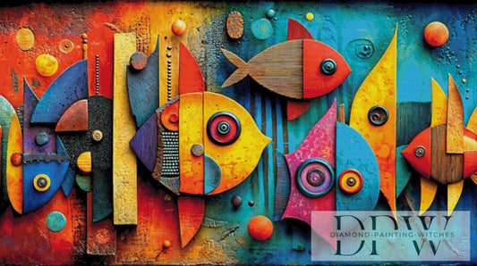 Festival Fischis by Pixxel Pics 125x70cm mit 350 Farben DPW-5032