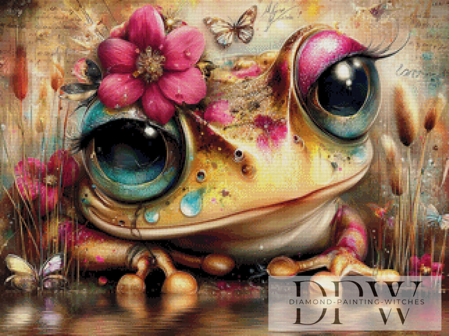Frauke Frosch by CleoDora 80x60cm mit 300 Farben DPW-5037