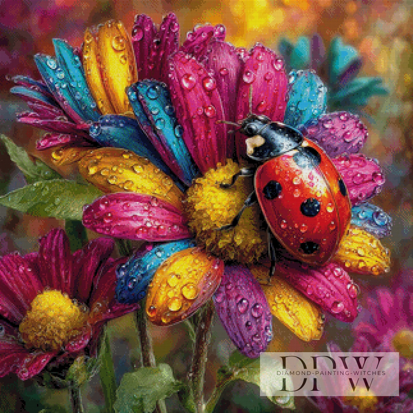 Frühlingsgefühle by CreatiVart 80x80cm mit 340 Farben DPW-5052