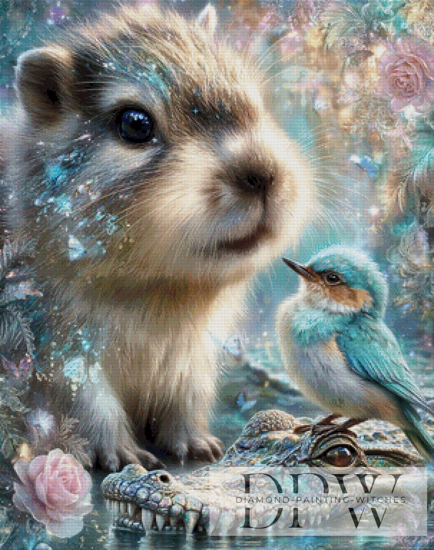 Freundschaft im Licht by Elly_A.I. 75x95cm mit 200 Farben DPW-5070